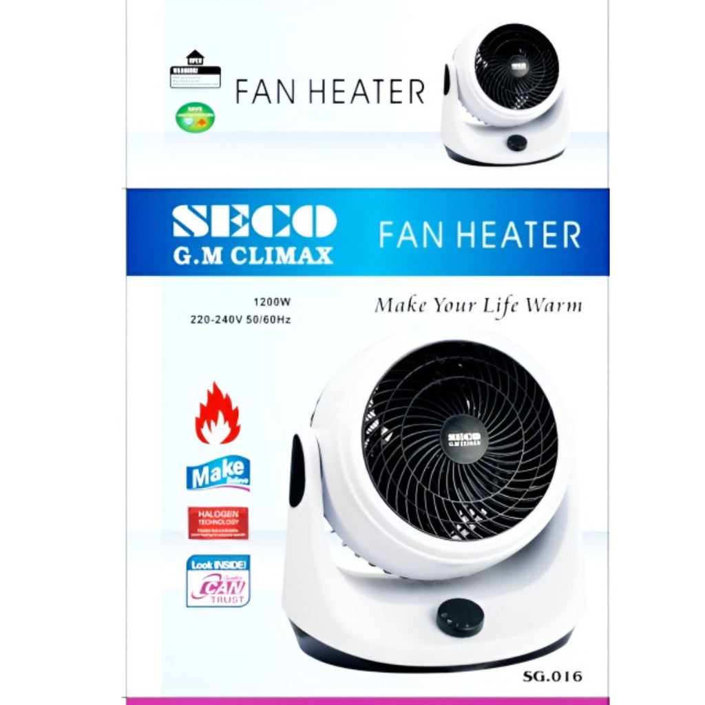 SECO Electric Fan Heater SG.016 | 1200W Heating Technology