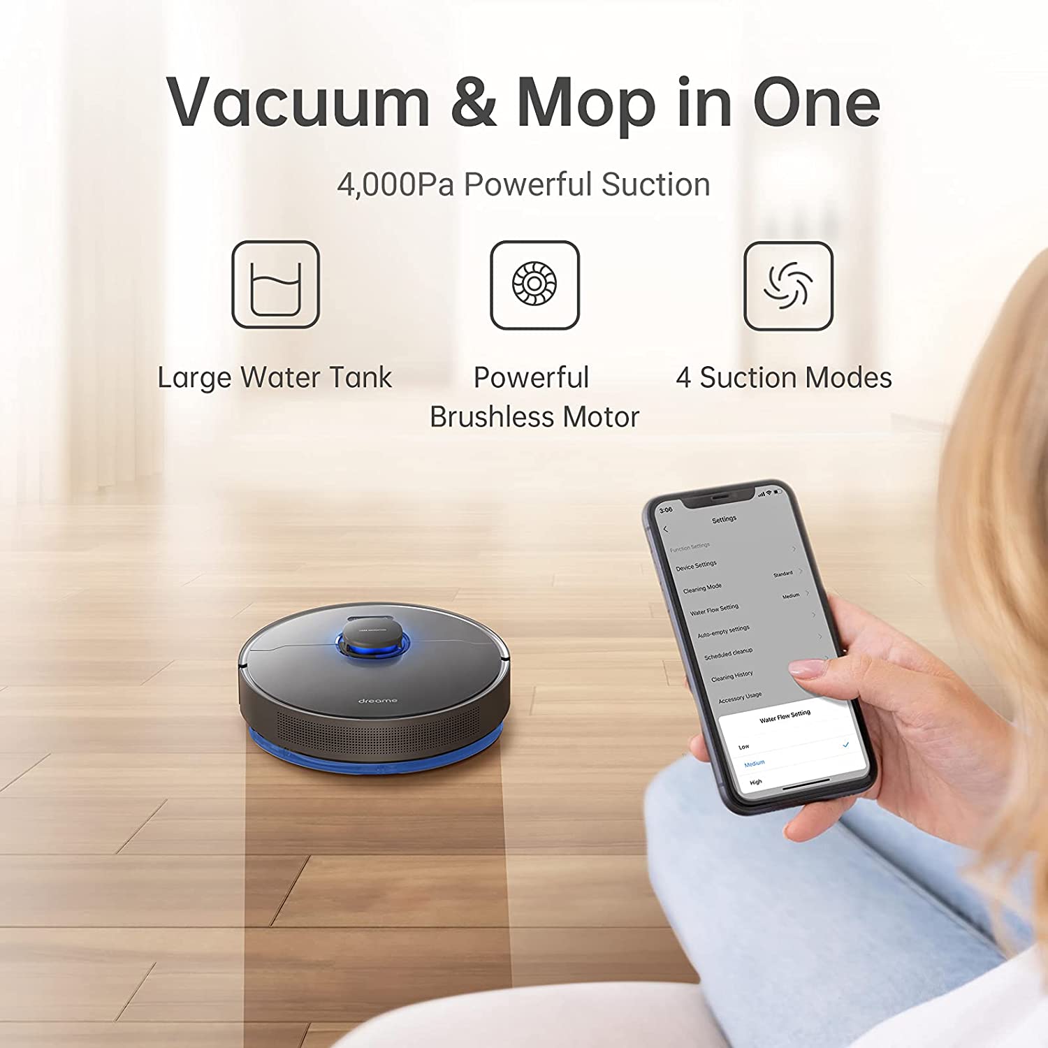 Dreame Z10 Pro Robot Vacuum and Mop with Auto Empty Dock