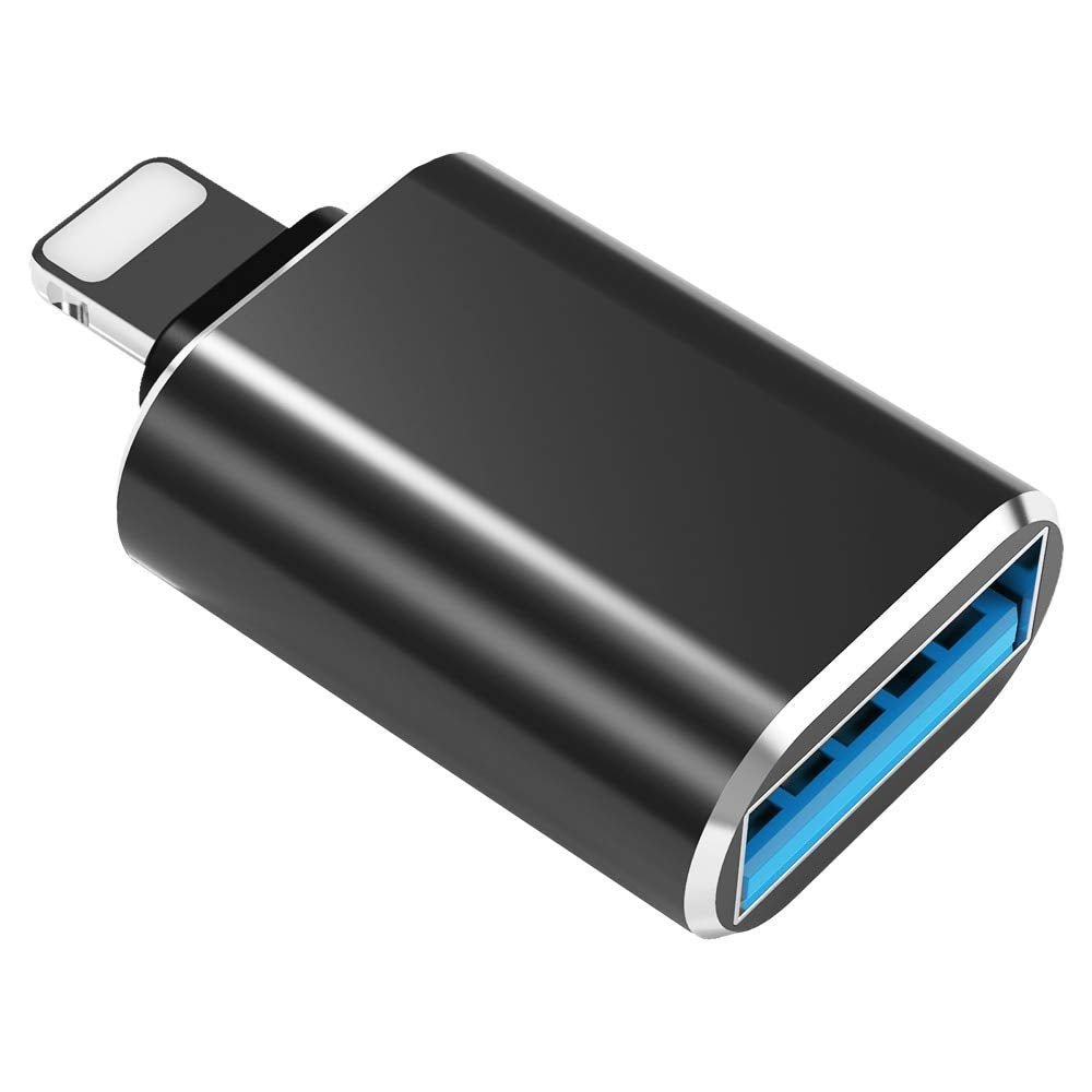 USB OTG for iPhone/iPad, Compatible with iOS 13 and Later, USB Female Support Connect USB Flash Drive