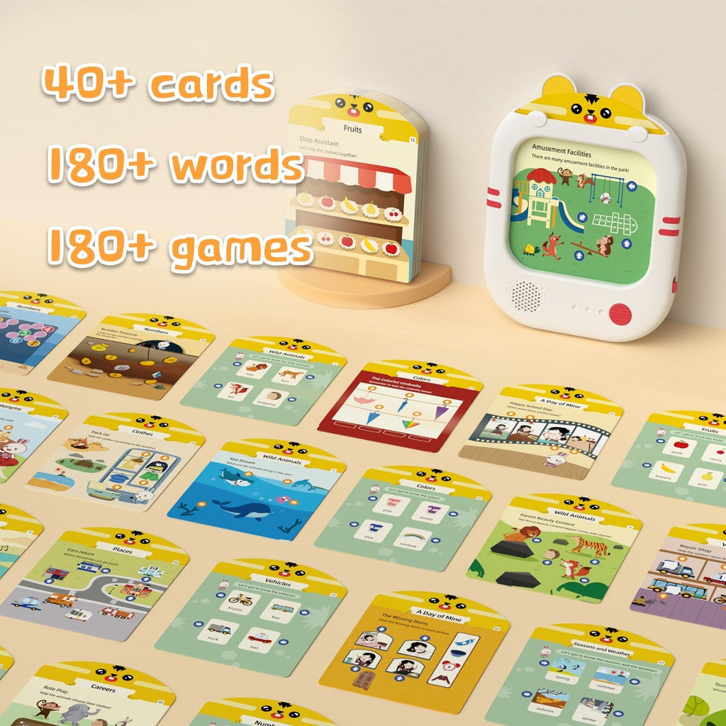 Alilo Interactive Learning Tablet for Toddlers | Educational Touch Screen Toy with Cards & Games | Safe, Rechargeable, Blue Light Protection