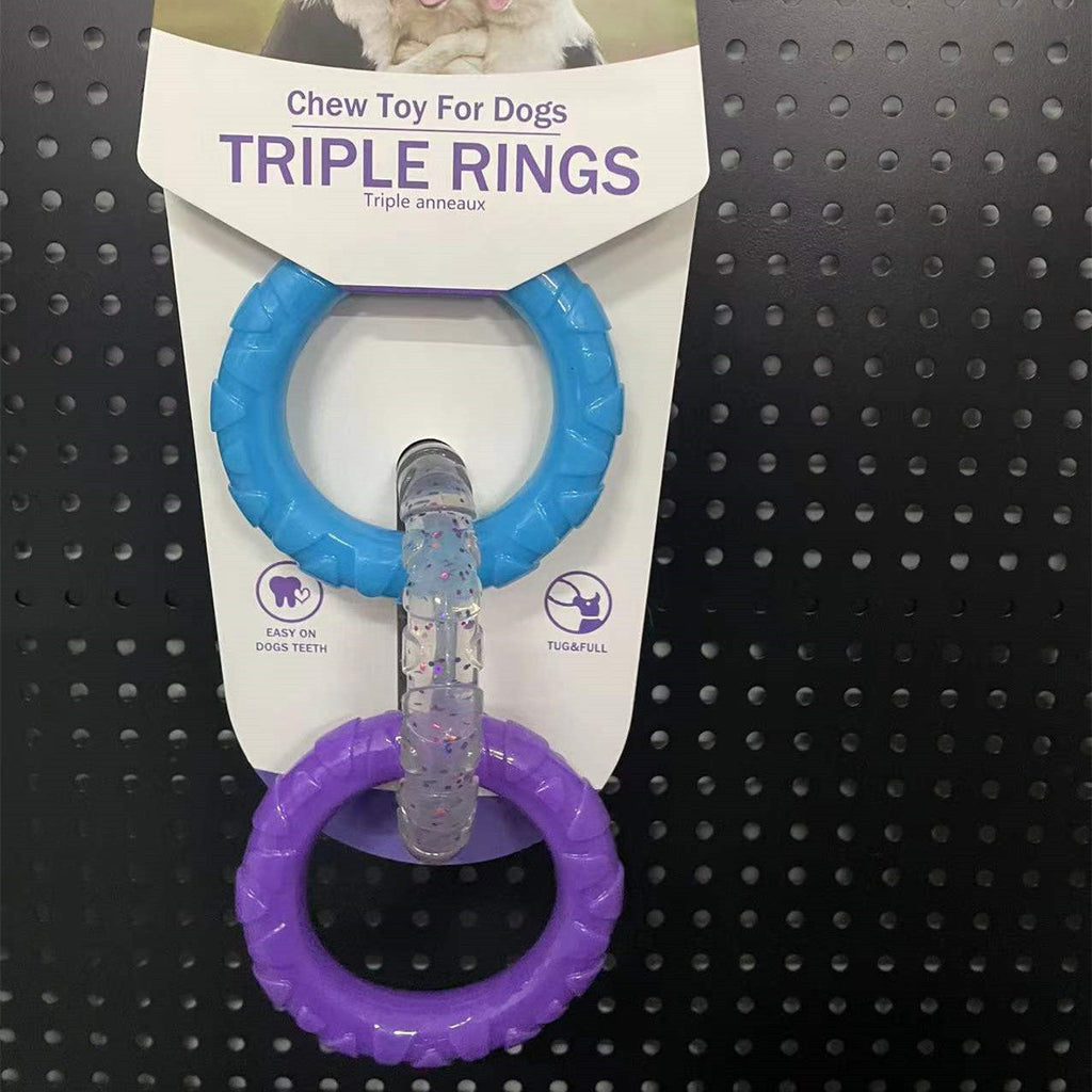 Triple Ring Chew Toy – Tug, Pull, and Bond with Your Pup!