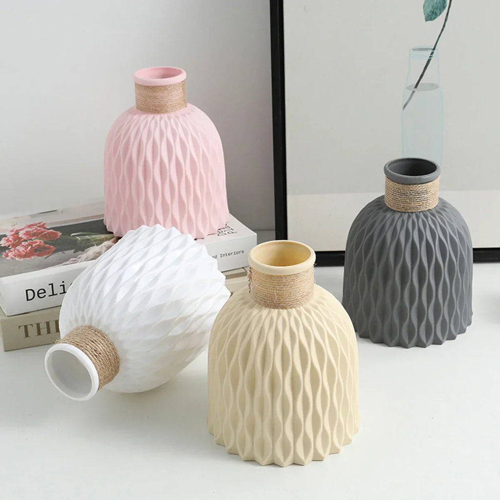 "RippleFlow Vase– Elegant Flower Pot Design!"