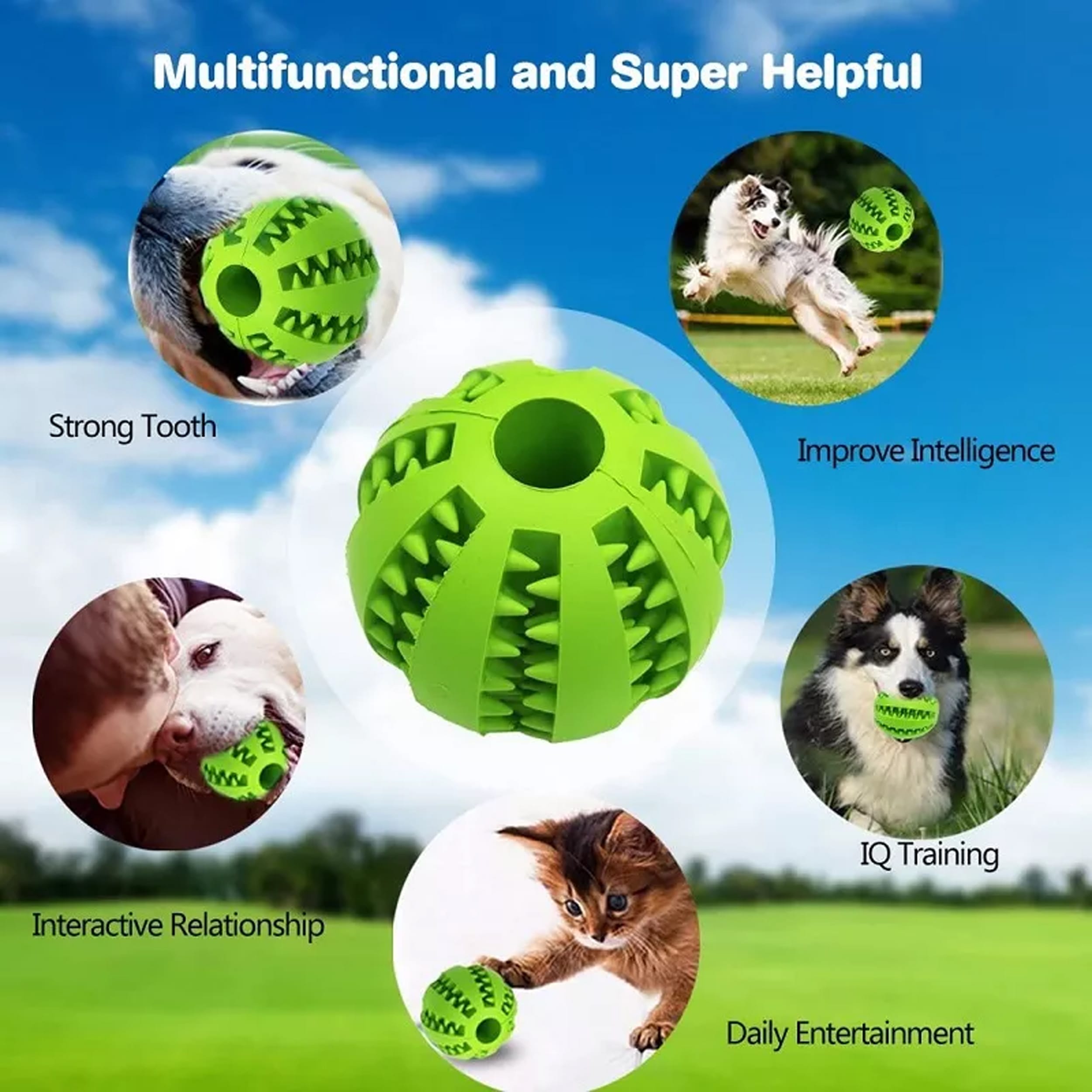 Dog Treat Ball Chew Toy