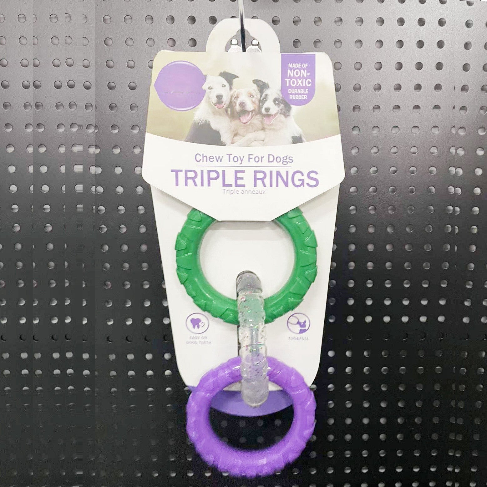 Triple Ring Chew Toy – Tug, Pull, and Bond with Your Pup!